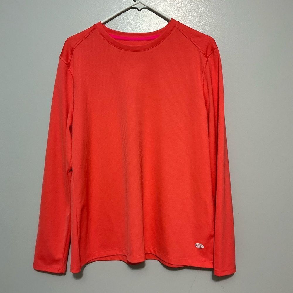 Reel Legends Long Sleeve Coral colored dry knit Shirt size XL